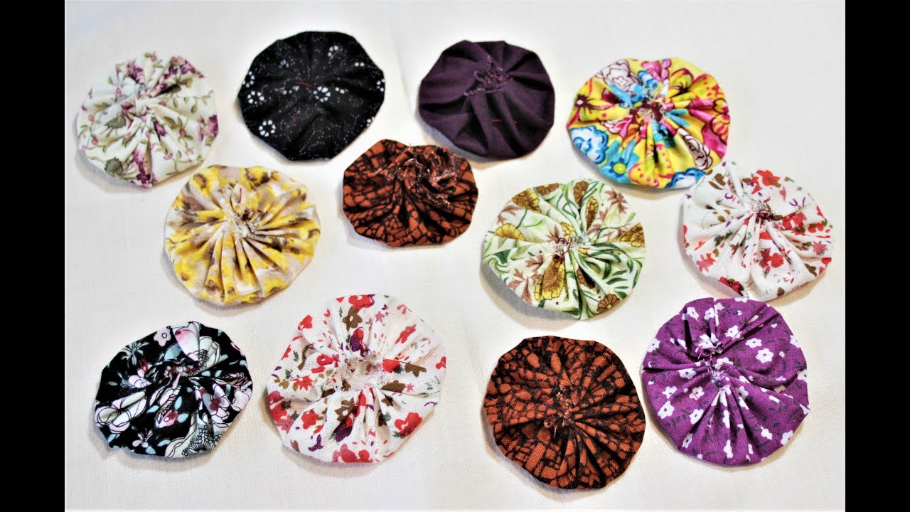 Easy Projects 7 - Suffolk Puffs or Yo-Yo's - #createdbycatherine
