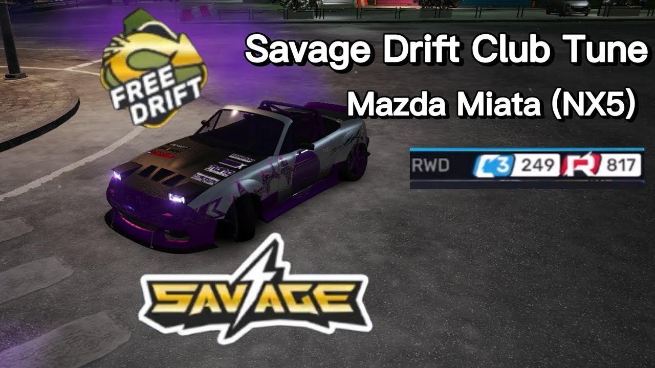 CarX Street | Mazda Miata (NX5) Savage Drift Club Tune | iOS & Android