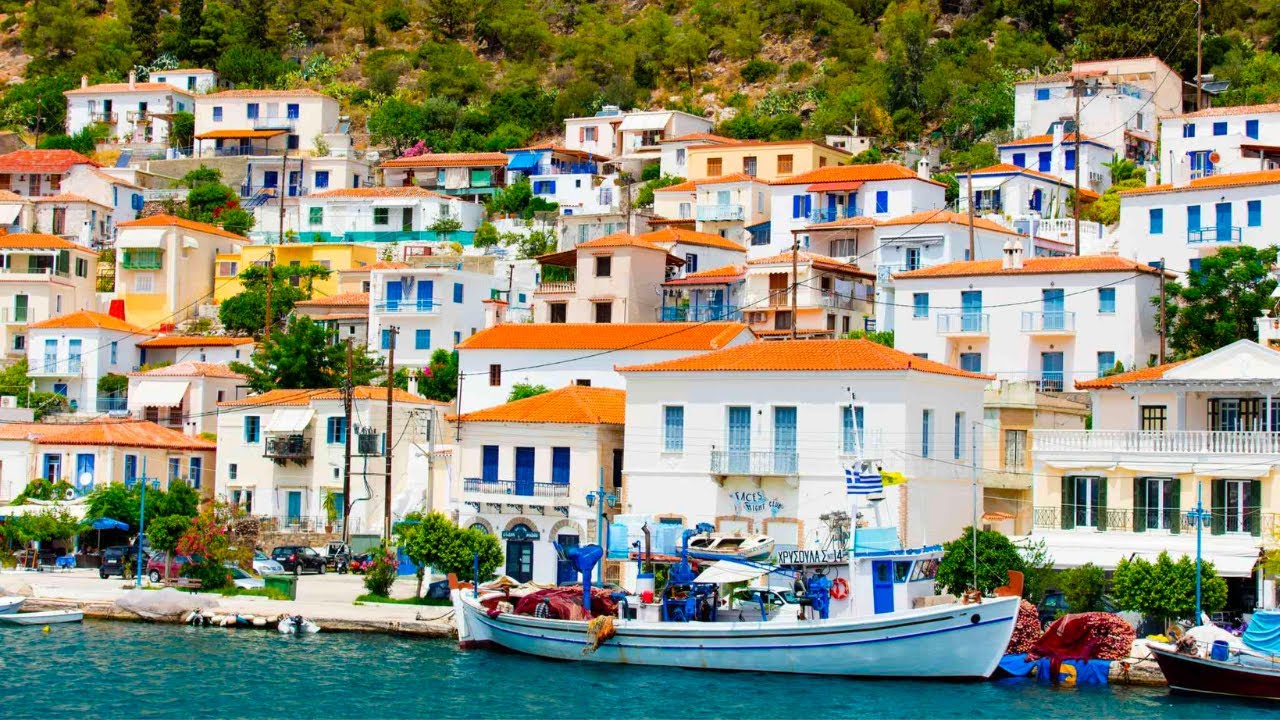 Poros Island Walk 🌴: A Tour Through Greece's Jewel Center! ⛱️ 🇬🇷