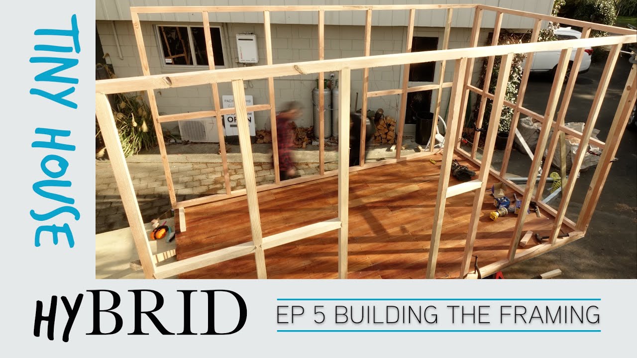 Framing up our Tiny House with 2x2 Douglas fir. EP 5