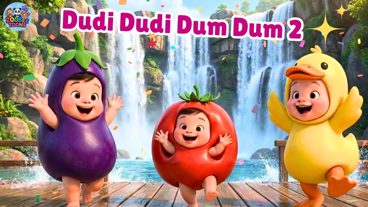 Dubi Dubi Dum Dum Fun Song 💃🐥 | India Tour Of Kids |  Hindi Rhymes By ZooBee Toons