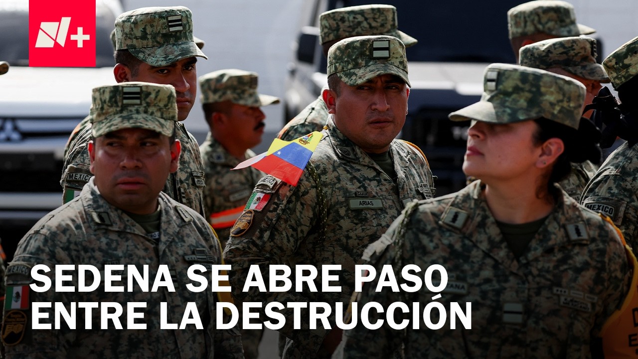La Sedena Abre Camino entre Escombros para Rescatar Sobrevivientes en La Guaira, Venezuela