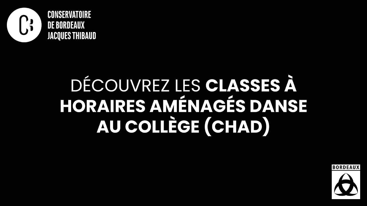 Classes à Horaires Aménagés Danse (CHAD) au collège