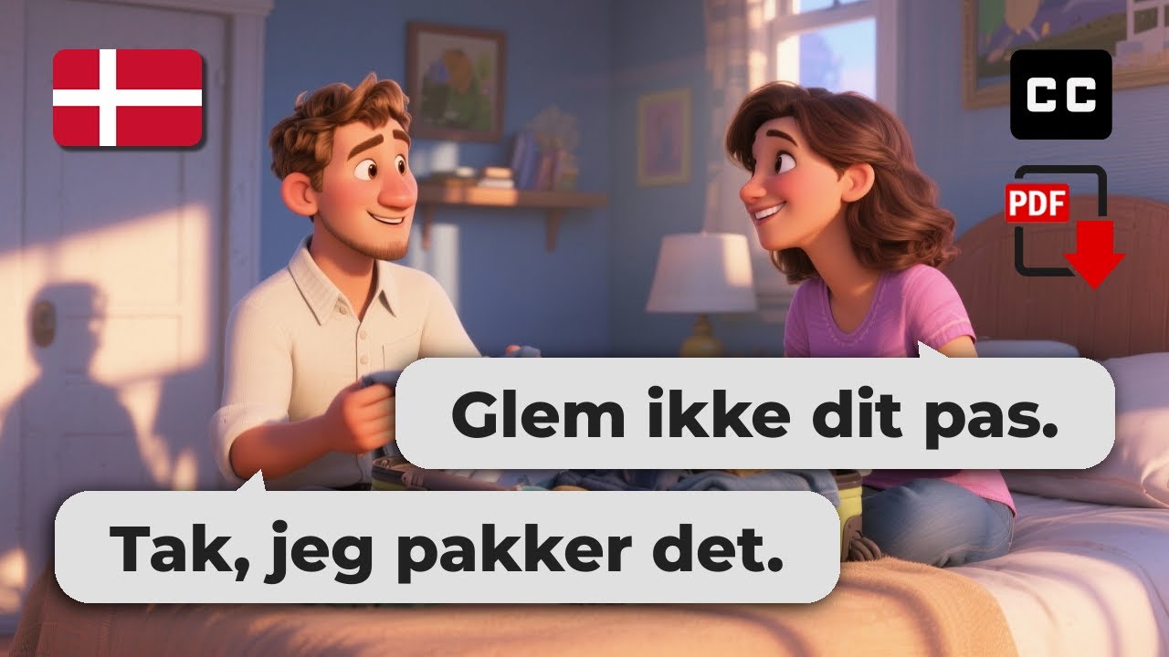 Easy Danish Conversation – 🎒 Packing Tips Before a Big Trip (A2–B1)