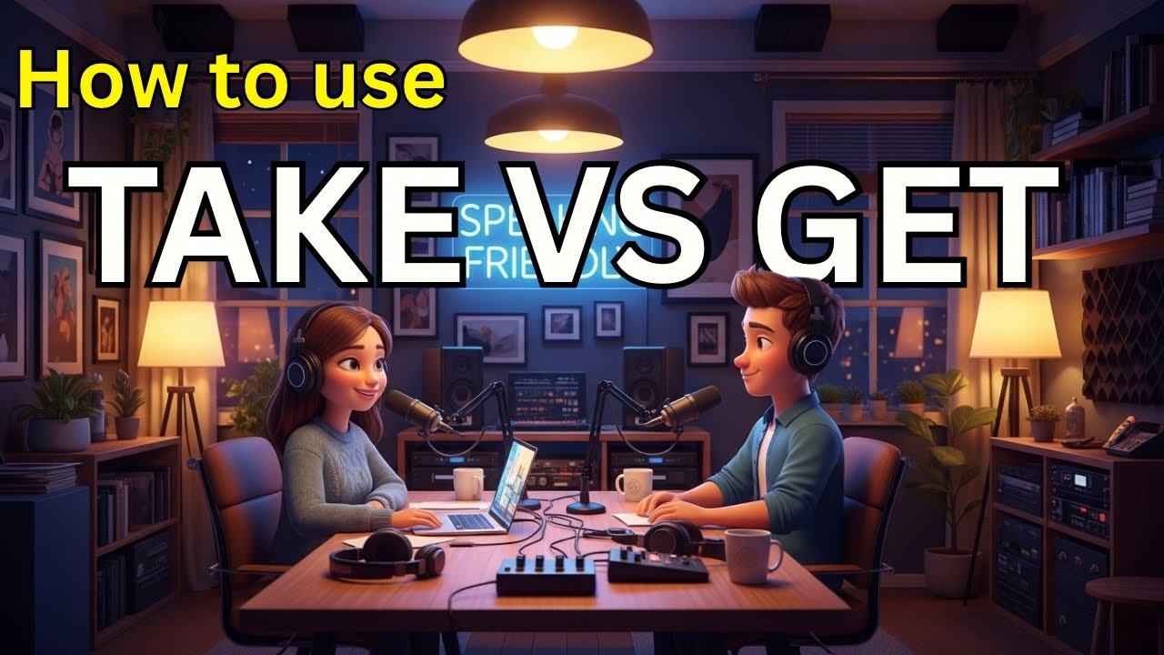 How To Use Get and Take in Everyday English | Daily English Conversation | English Podcast