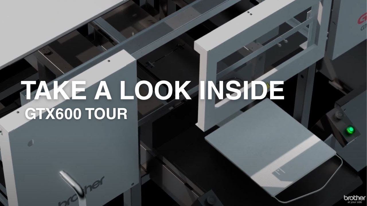 Brother GTX600 Mass Production DTG Printer Tour