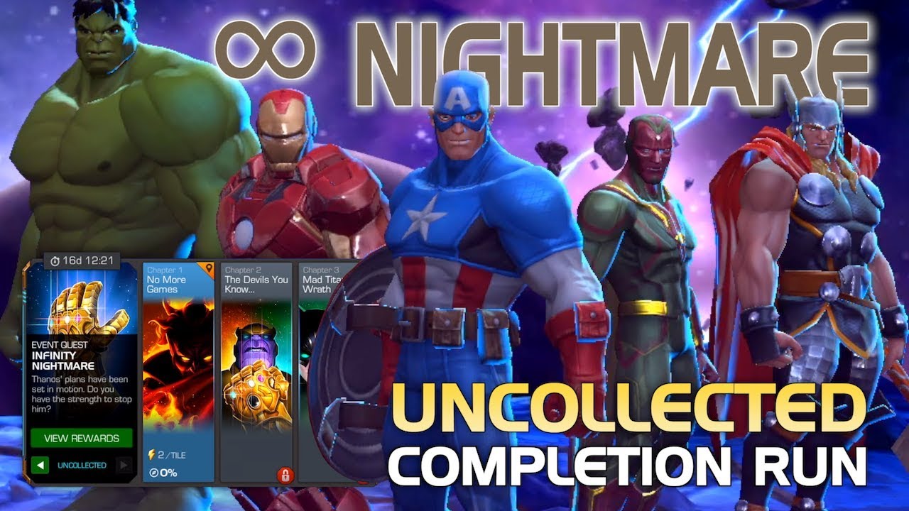 Infinity Nightmare: Full Uncollected Completion Run & Cutscene | Marvel Contest of Champions
