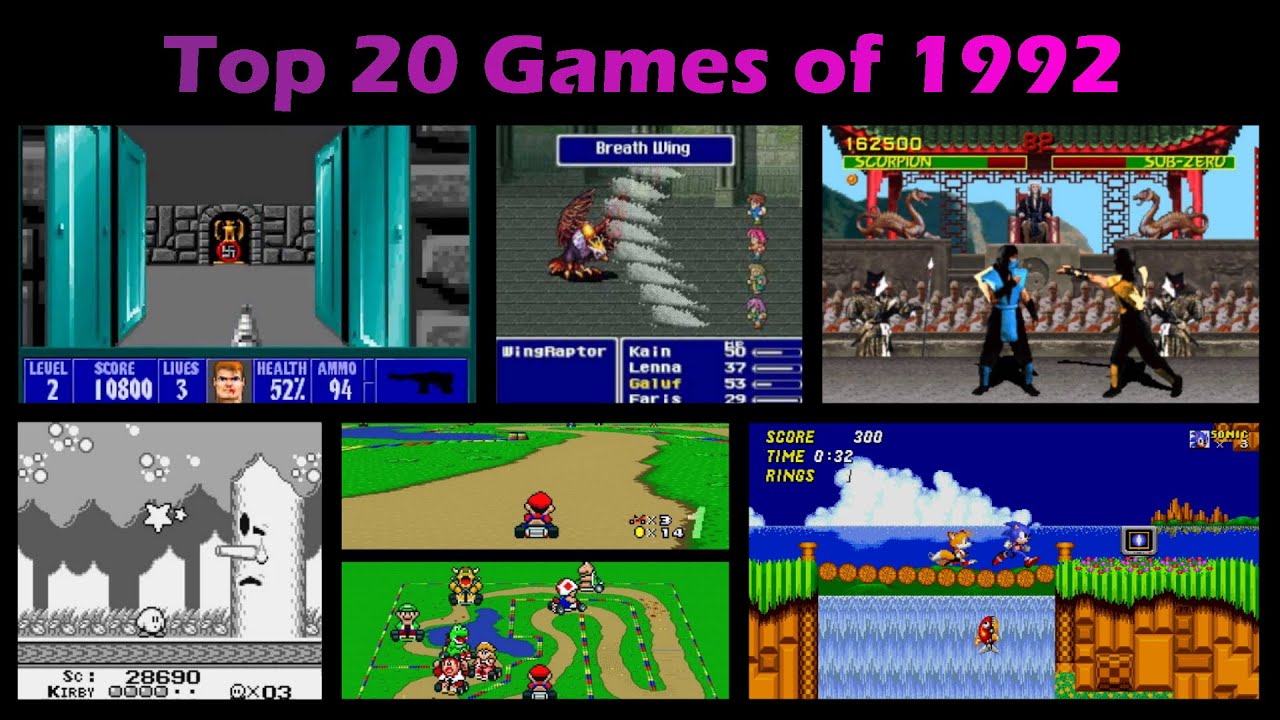 20 лучших игр 1992 года