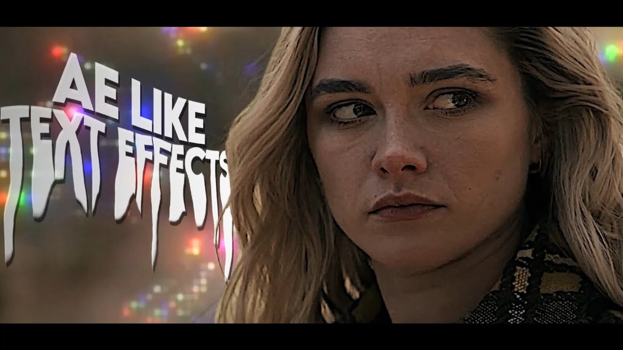 AE LIKE TEXT EFFECTS ON VS! melting, explosion, rainbow text and more!