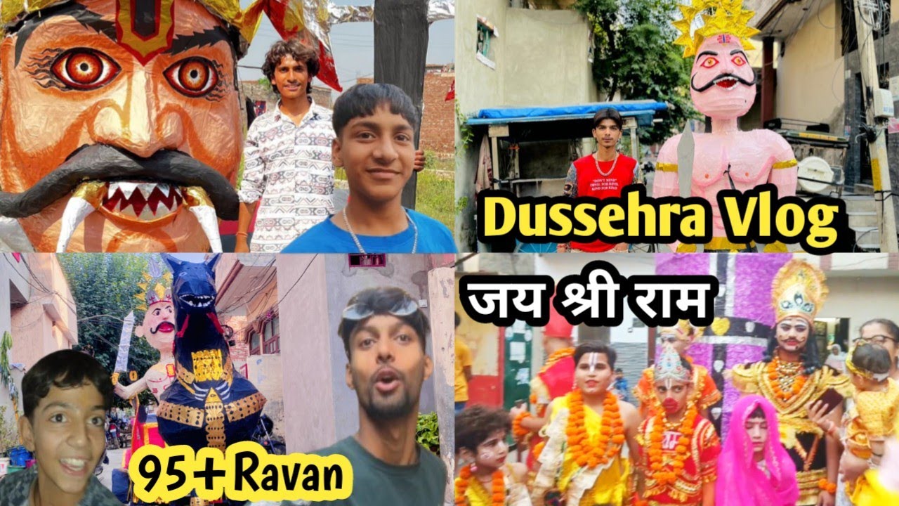 Dussehra Vlog 2024 l Jalandhar Most Popular Dusshera Festival l 95+ RAVAN 😈 l 1 lakah ka RAVAN 💥