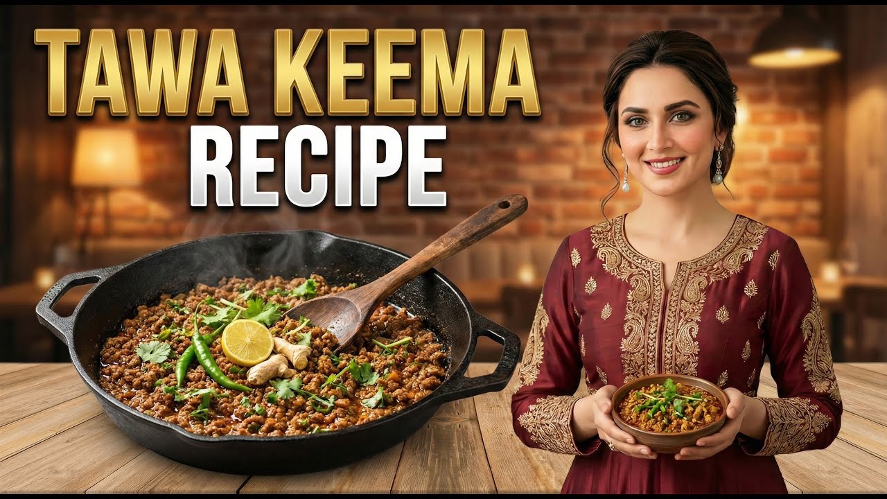 Tawa Keema Recipe | Dhaba Style Tawa Keema | Foodie Laiba.