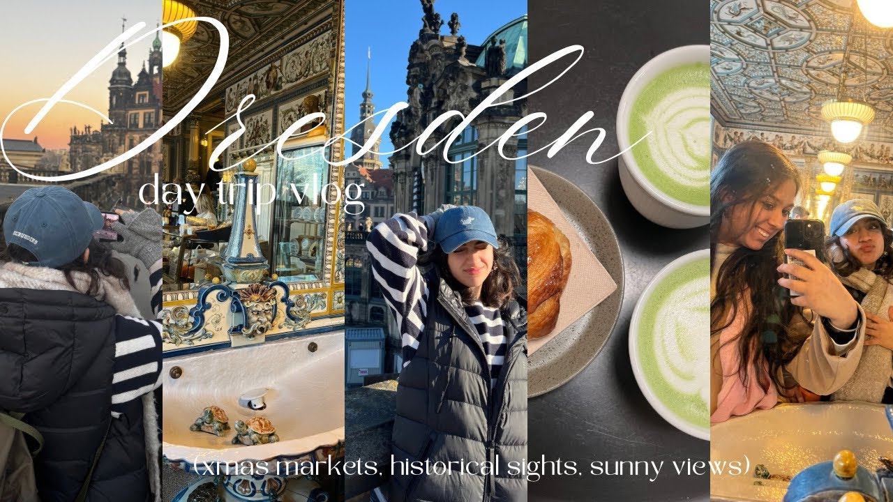 DRESDEN DAY TRIP VLOG | sightseeing, christmas markets, good food + views