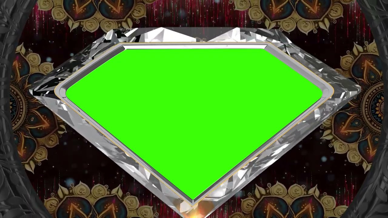 Diamond Frame Green Screen Looped Background - Ultra High Quality | FREE TO USE | iforEdits