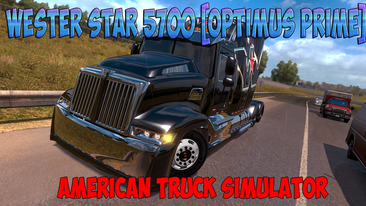 American Truck Simulator - обзор мода Wester Star 5700 Optimus Prime
