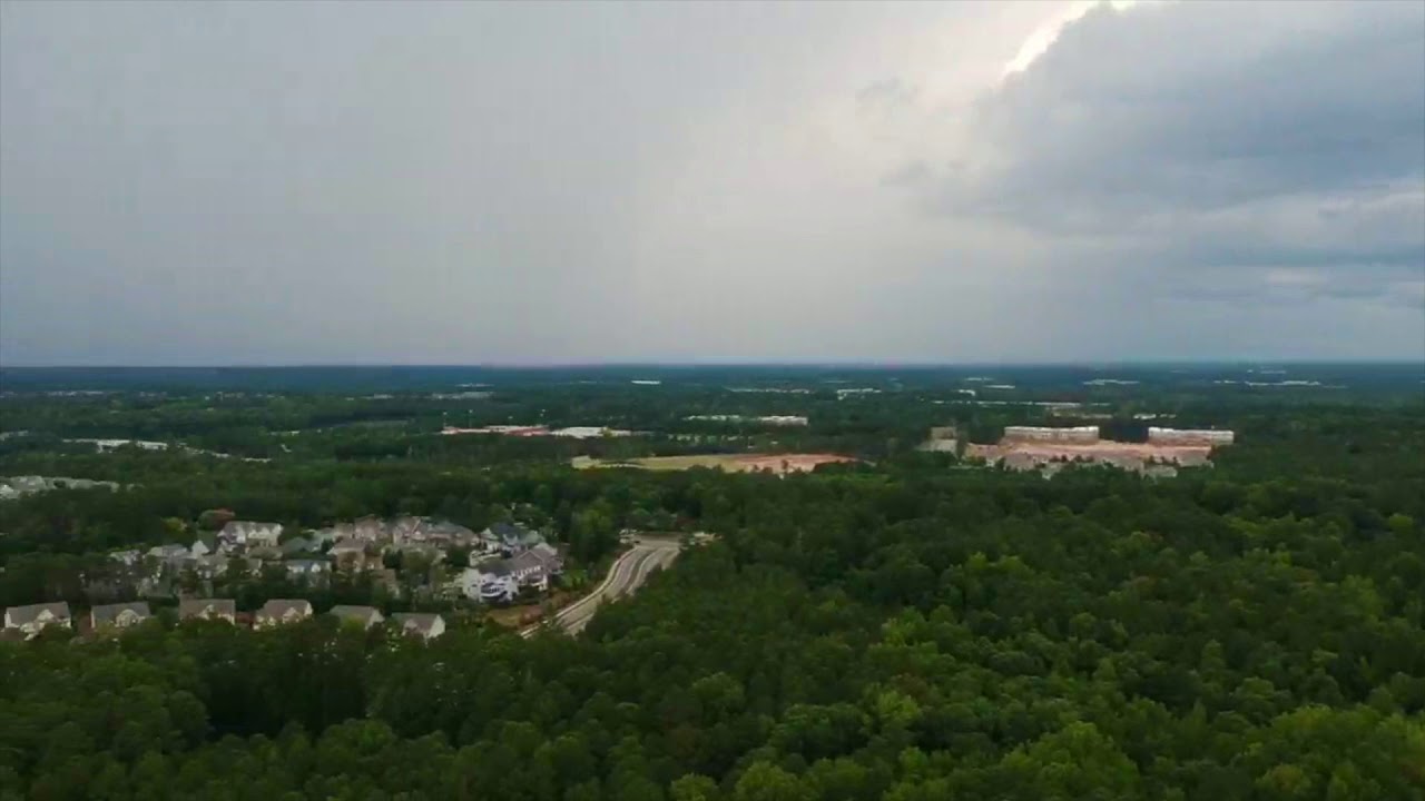 HUGE Rainshaft Caught on Drone - Thunderstorms
