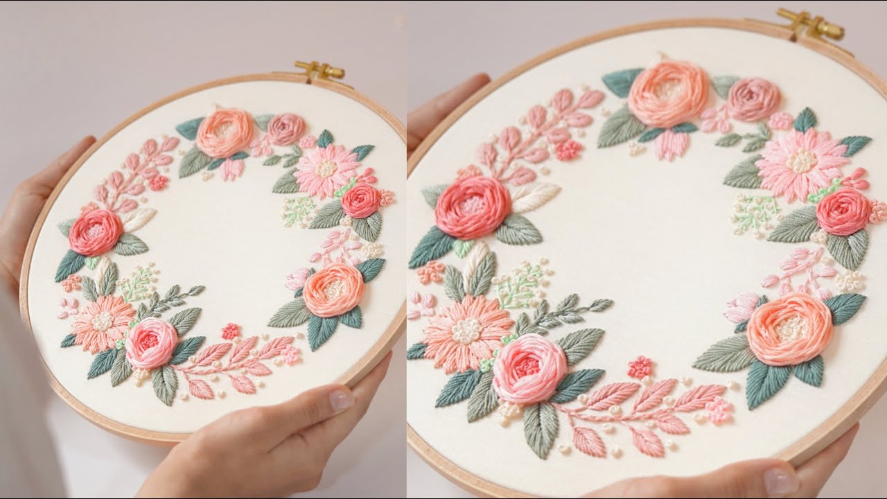 "Embroidery tutorial +PDF Pattern"