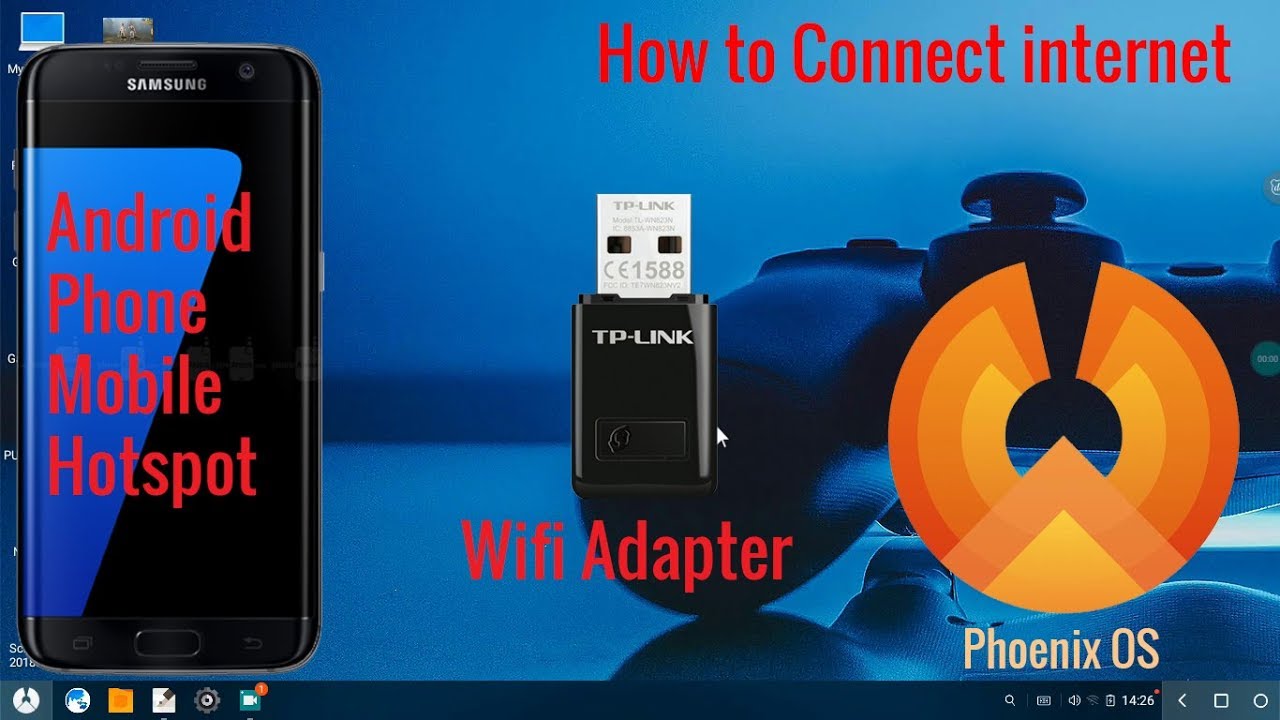 How to connect internet on Phoenix OS via Android Phone Mobile Hotspot (WIFI ADAPTER)