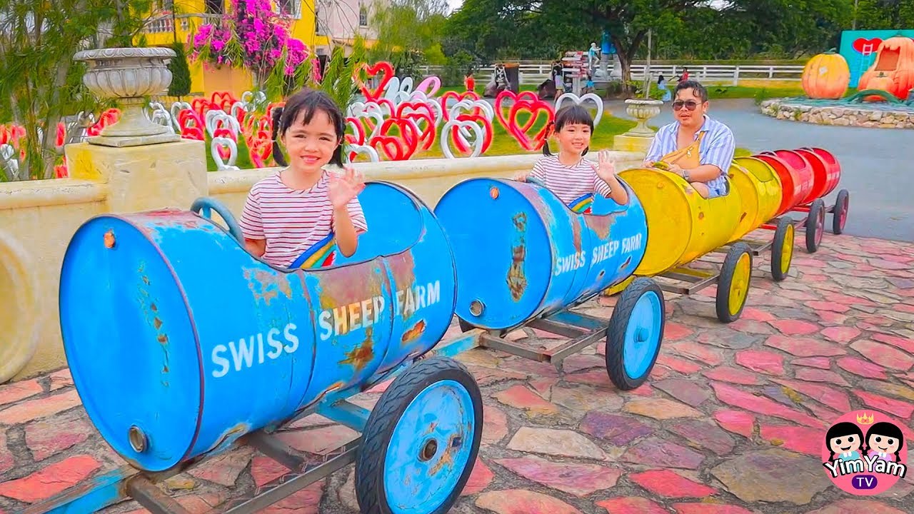 หนูยิ้มหนูแย้ม | เล่นซ่อนหากับคุณพ่อ YimYam Pretend Play in the Swiss Sheep Farm