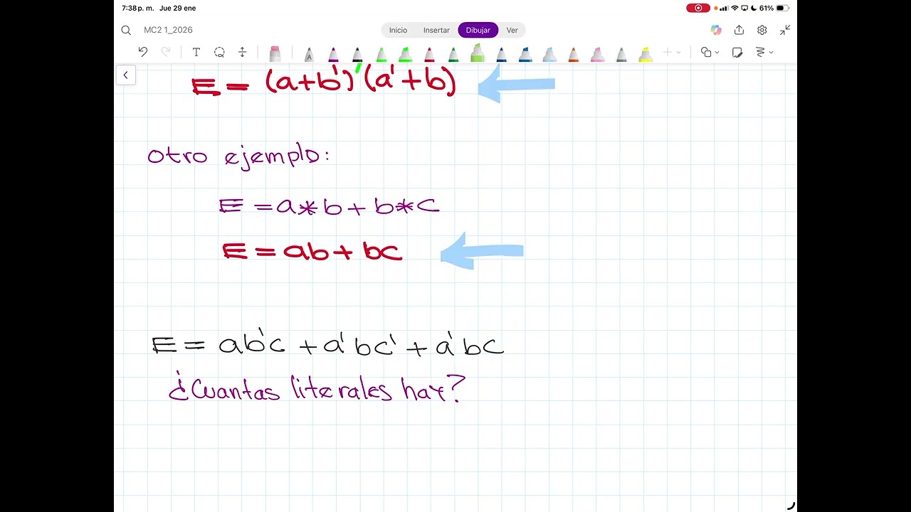 7.6  Expresiones de Boole