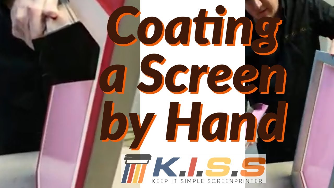 Keep It Simple Screenprinter How to  coat a screen by hand for screenprinting