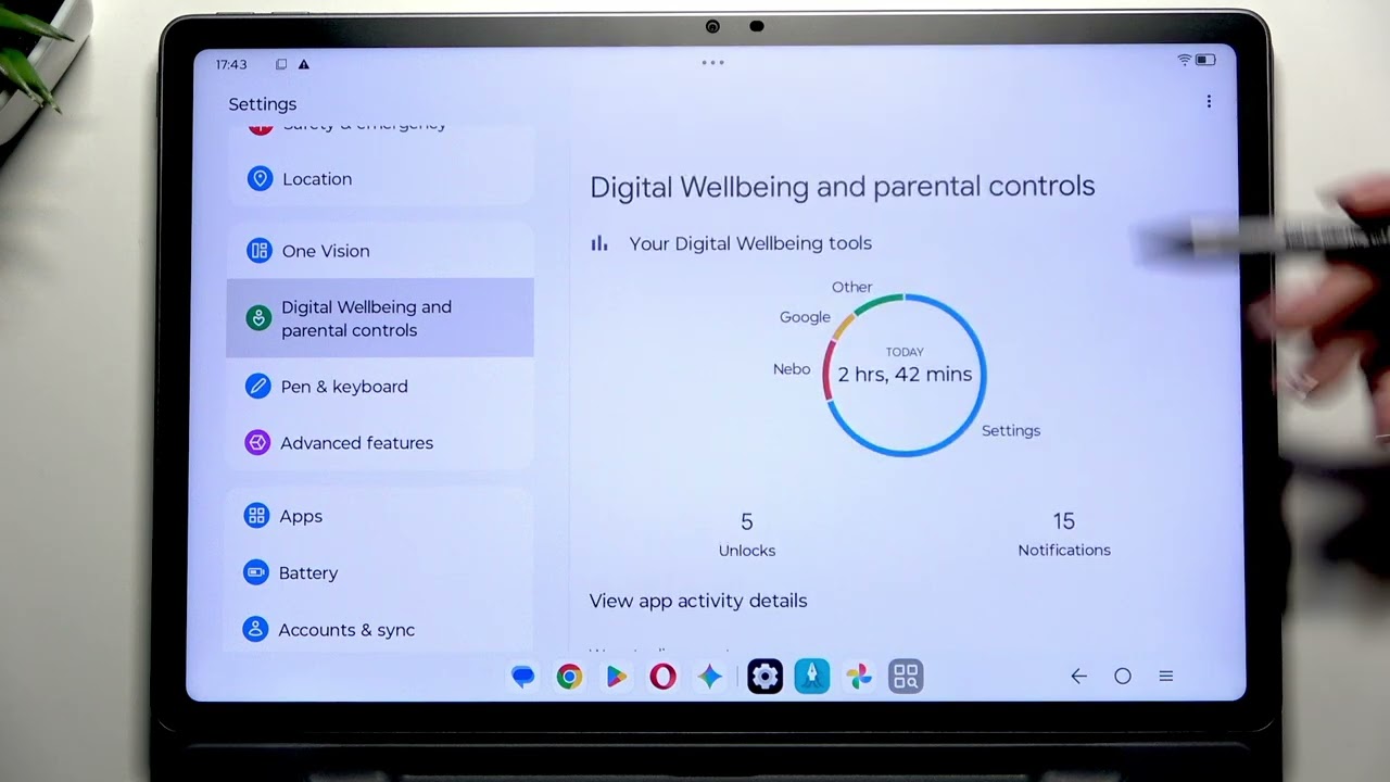 LENOVO Idea Tab Plus 12.1 Matte Edition - How to Check Total Screen Time