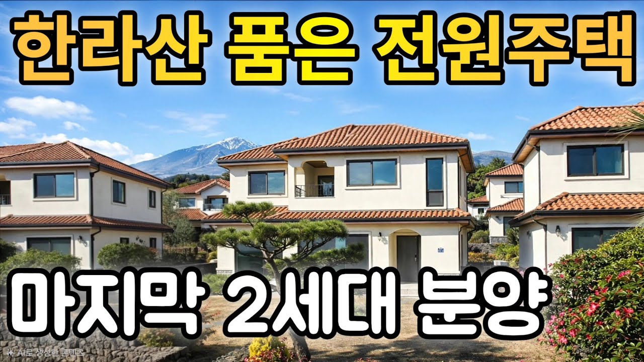 A-151)한라산이 품은 제주 타운하우스, 서귀포 핫입지 분양! 즉시 입주 가능, 대단지 실물 공개! 세컨하우스로 완벽한 선택, 한라산 조망과 서귀포 생활권을 누려보세요#제주부동산