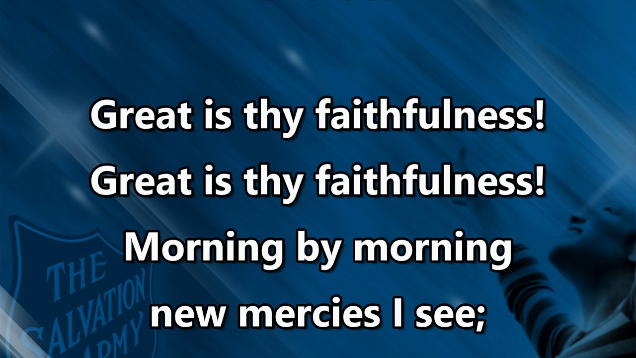 Great Is Thy Faithfulness