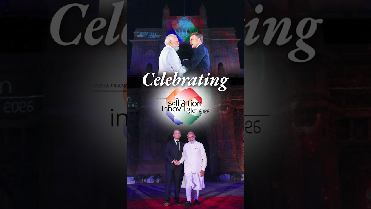 PM Modi, French President Macron inaugurate India-France Year of Innovation in Mumbai | #shorts