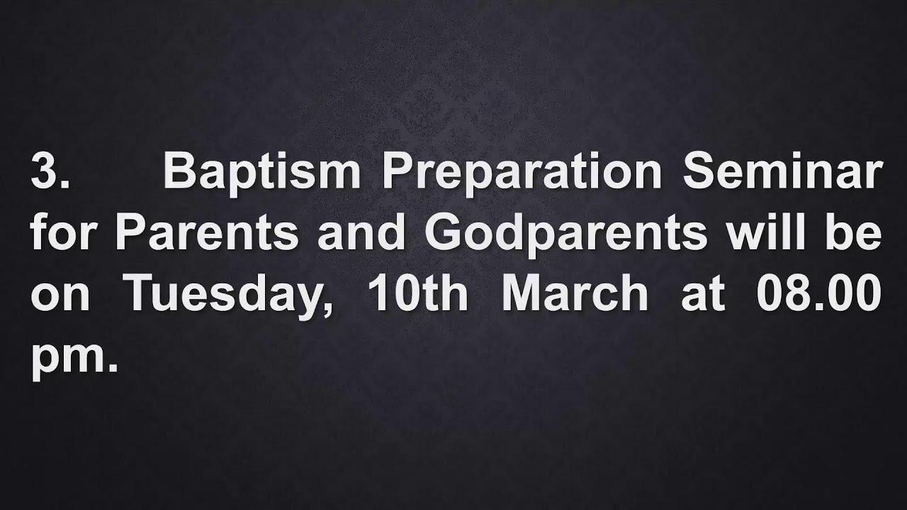 THIRD SUNDAY OF LENT - YEAR - A  - 08 - 03- 2026 - 7.00 PM.