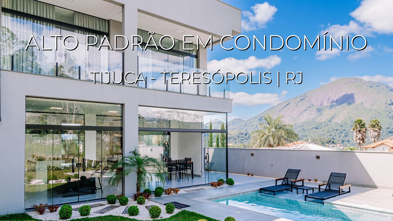 Casa de Alto Padrão exclusiva em condomínio, no bairro Tijuca, Teresópolis/RJ.