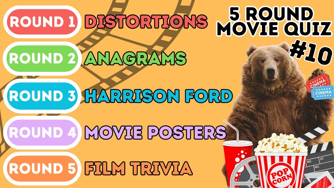 The 5 Round Movie Quiz | Distortions, Anagrams, Harrison Ford, Movie Posters & Film Trivia (10)