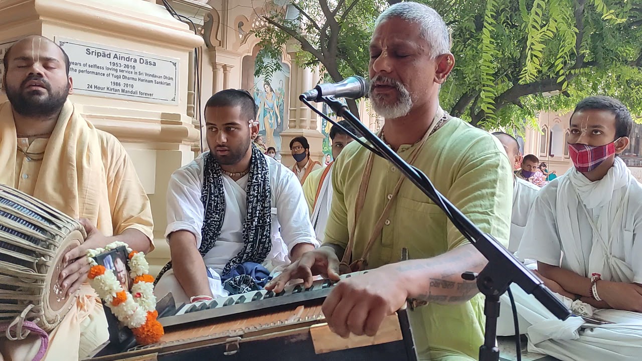 Chant and be happy.. Kirtan by Madhava Prabhu Iskcon Vrindavan 27.05.2021