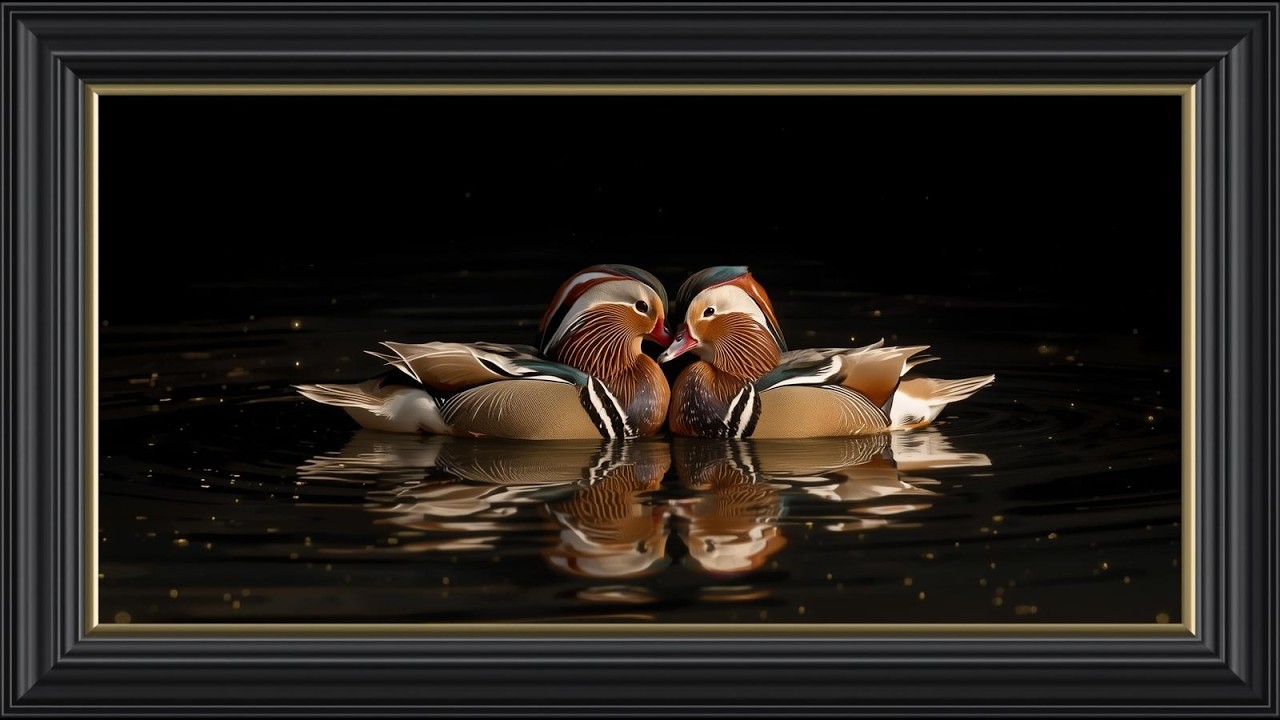Mandarin Pair — Love & Harmony | 4K Frame TV Art