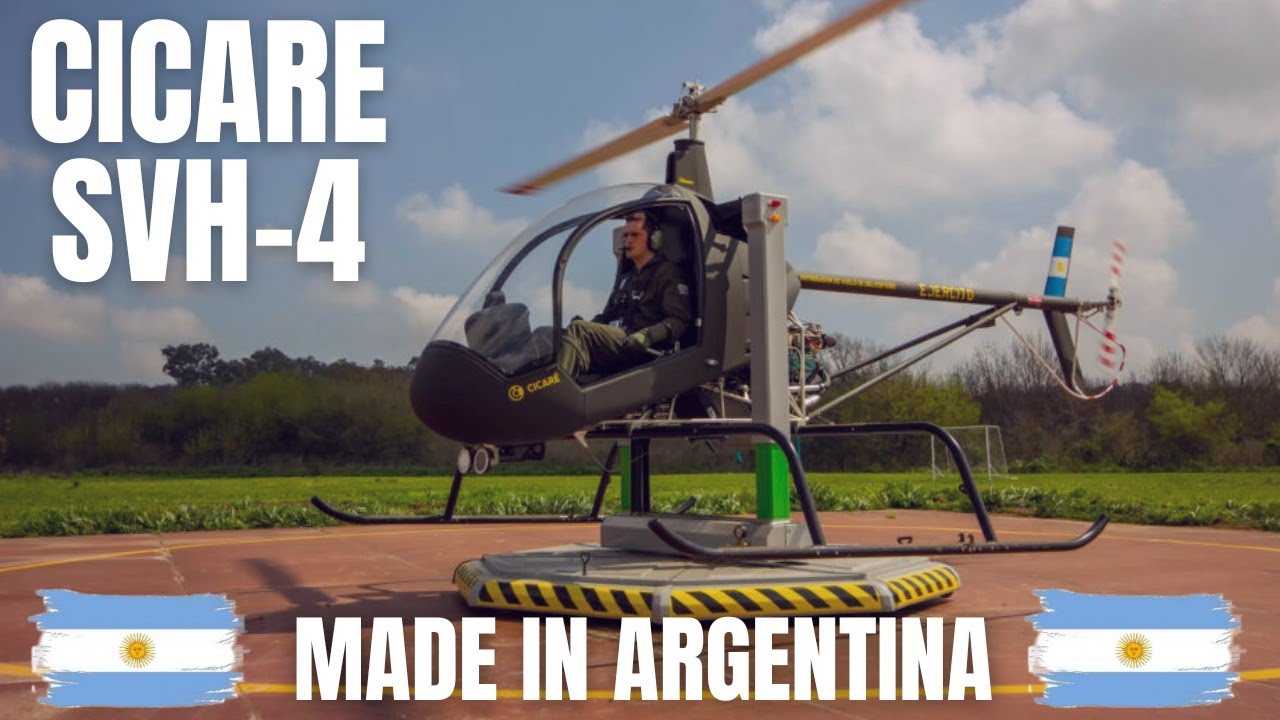 CICARE SVH-4 entrenador Único en su tipo en el mundo - Industria Argentina 🇦🇷