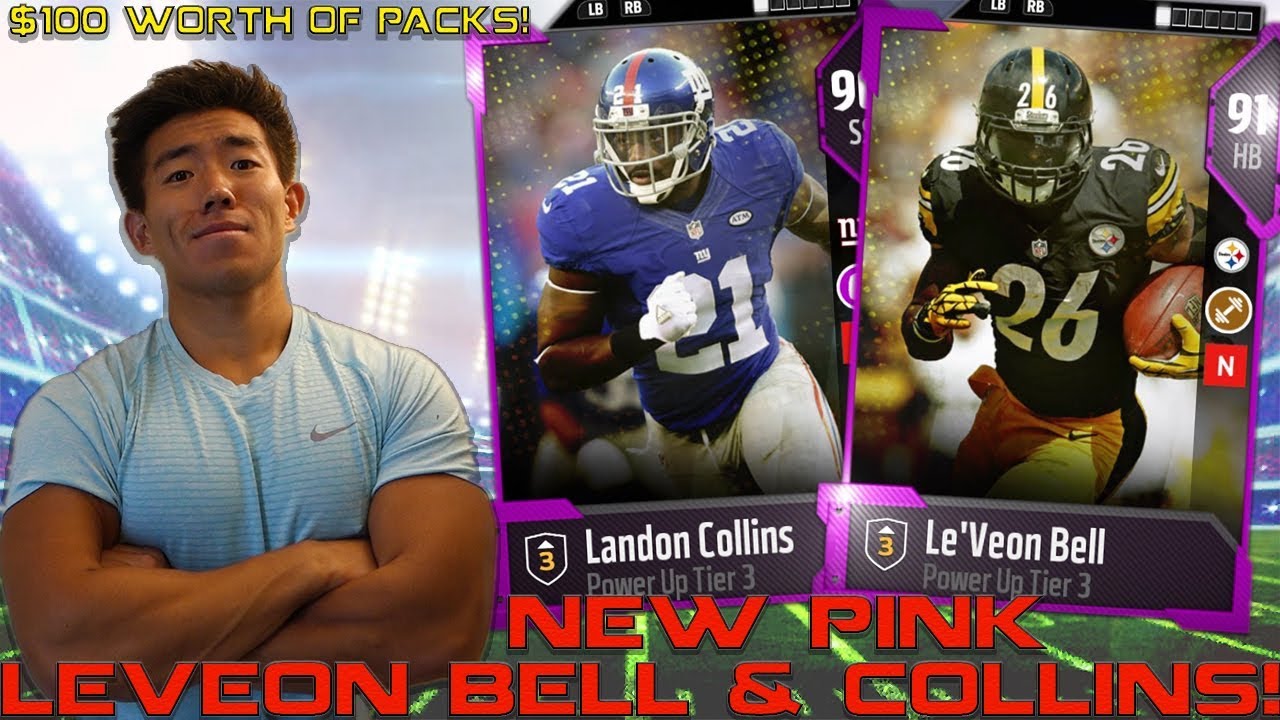NEW PINK LEVEON BELL & LANDON COLLINS ARE AMAZING! MADDEN 18 ULTIMATE TEAM