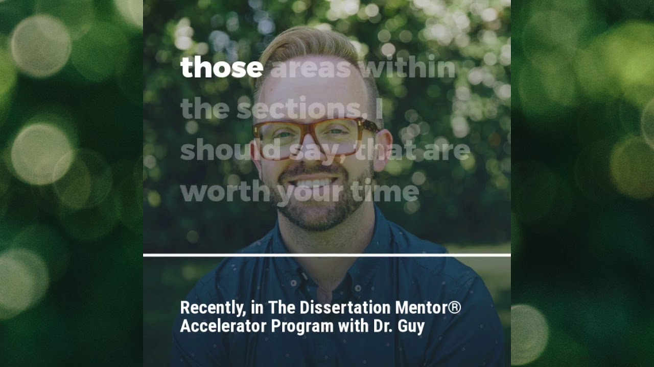[Q&A] How do I make progress in my dissertation?