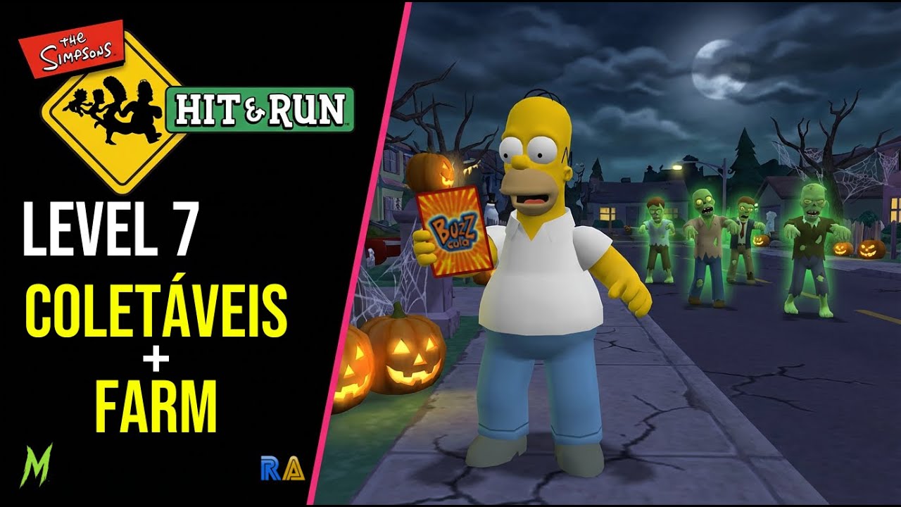 Simpsons Hit & Run - TODOS os Coletáveis - Level 7 (Homer)