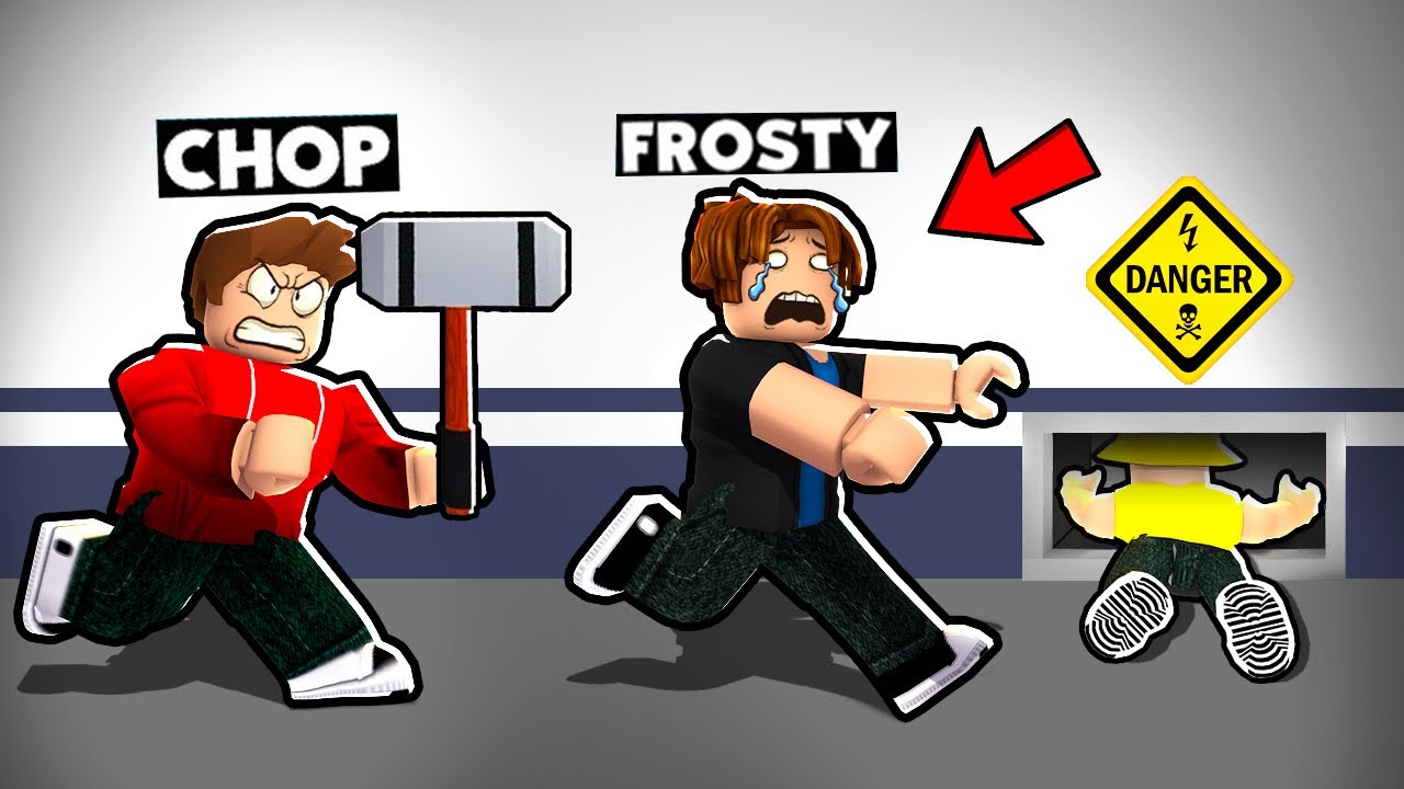 CHOP HUNTED FROSTY IN ROBLOX IMPOSSIBLE FLEE THE FACILITY ESCAPE