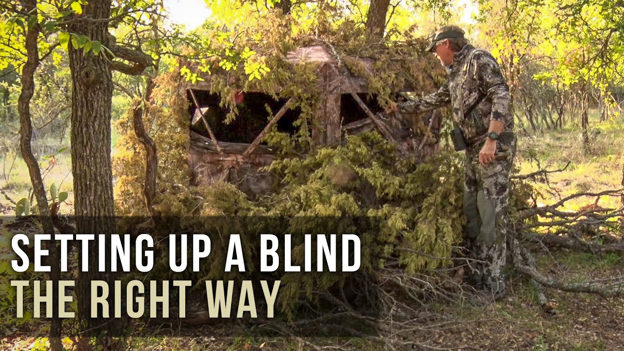 How to Setup a Hunting Ground Blind