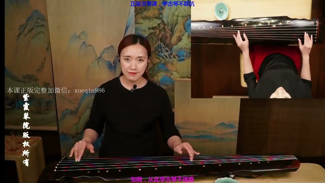 古琴课，大师名家古琴，中级单曲第三季《平沙落雁》第三课 14
