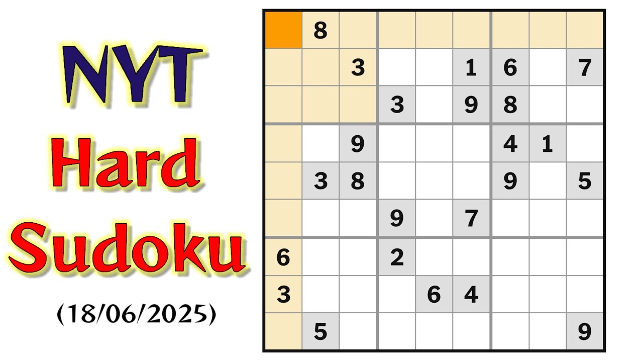 🔥🔥 Today nyt hard Sudoku | Sudoku tricks | Sudoku kaise solve kare | Sudoku khelna sikhe #sudoku