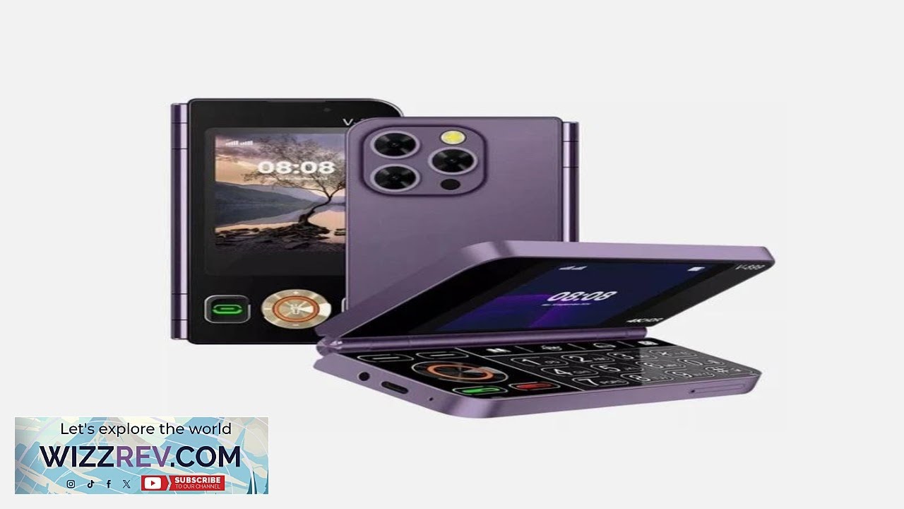 V 899 Odblokowane składane telefony kom&oacute;rkowe 2G GSM Dual SIM Dual Screen