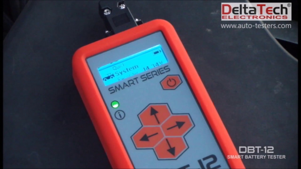 How to test a car battery - example of an electric system test with battery tester DBT-12