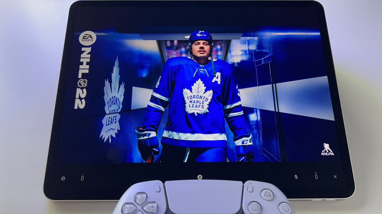 NHL 22 - iPad Pro gameplay via PS5 Remote Play