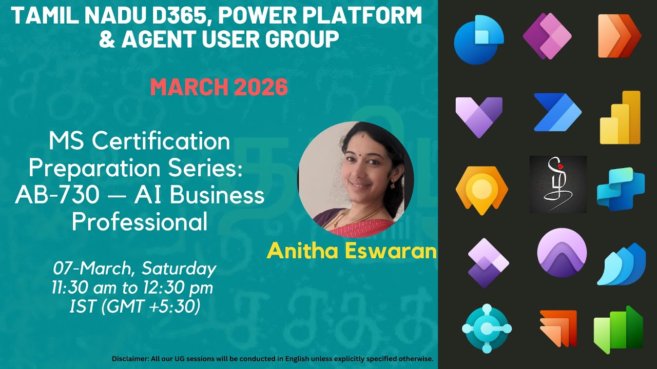 TN D365, Power Platform & Agent - March 2026 meetup