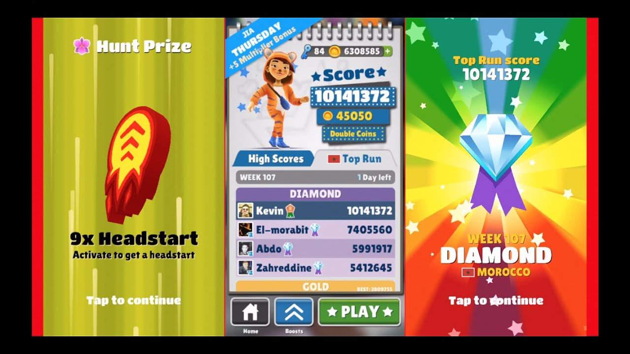 Subway Surfers Morocco Best Score!