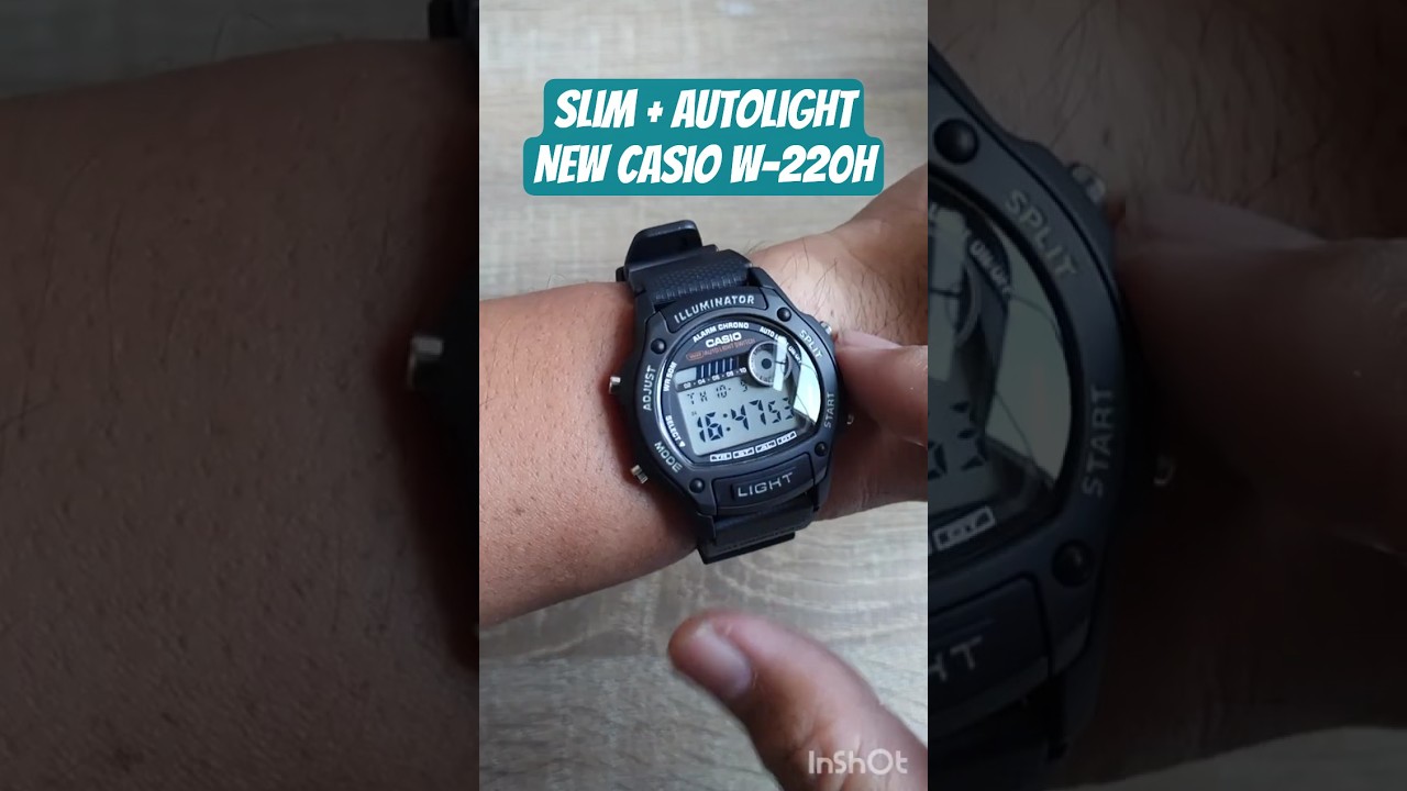 New slim digital watch from Casio, W-220H, Autolight etc. Will review soon :)