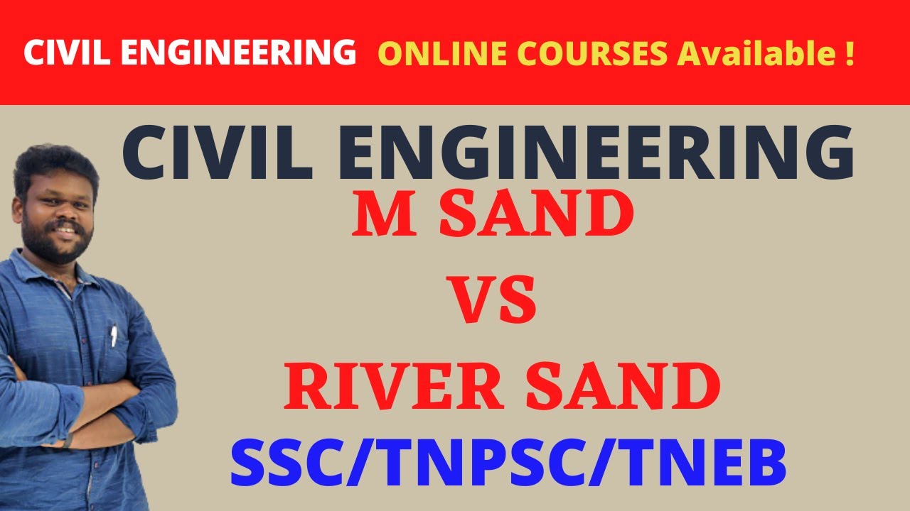 M Sand vs River Sand I Sparks Academy I SSC JE / TNPSC AE / JDO