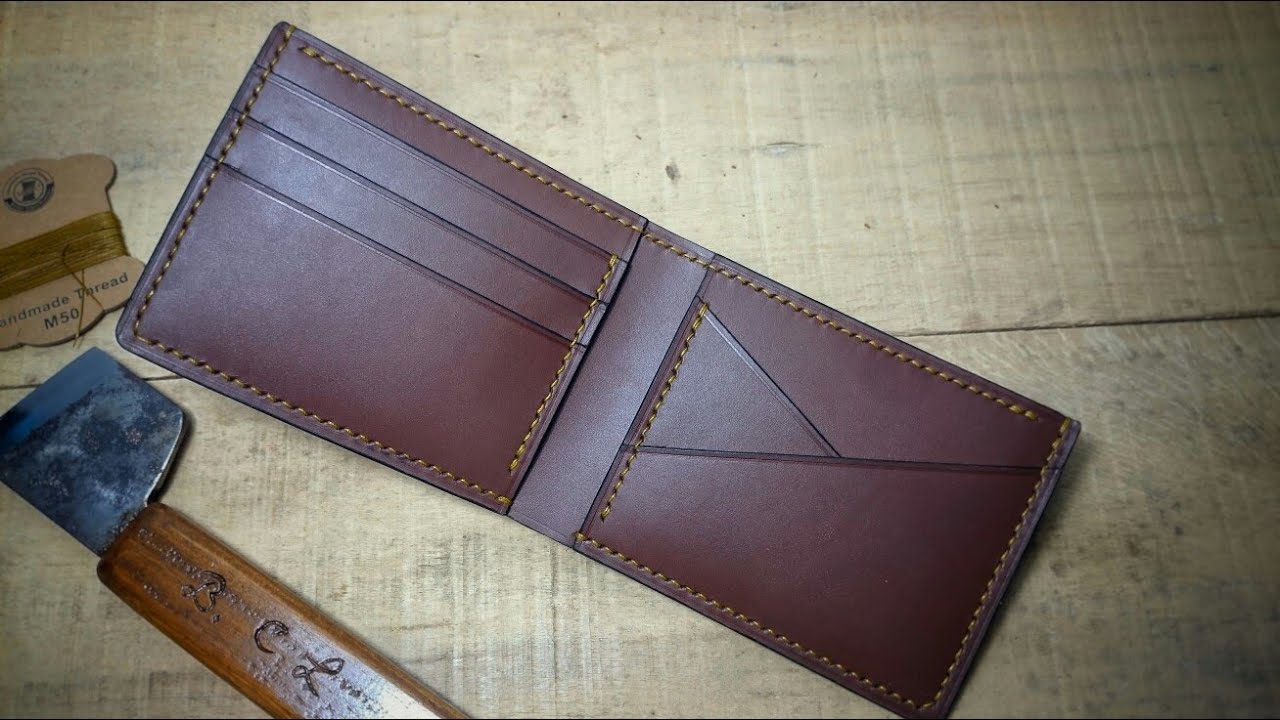 Membuat Dompet Kulit With VACHETTA LEATHER // Handmade Bifold Wallet