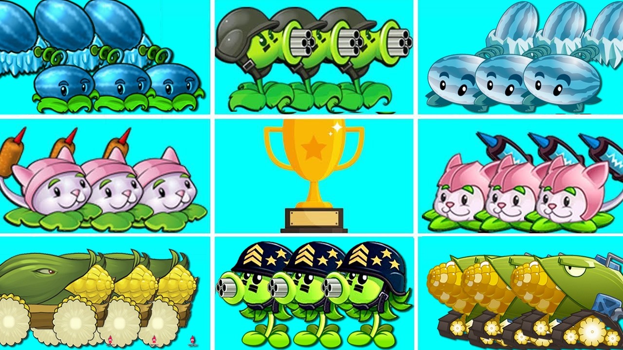Tournament 16 Best Plants in PVZ 1 vs PVZ 2 Battlez - Who Will WIn? - Plant vs Plant